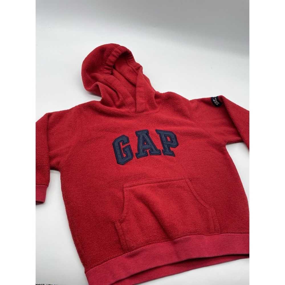Baby Gap Toddlers Hoodie Red Pullover Size 3‎ Yrs.Top Hooded Fleece Sweatshirt